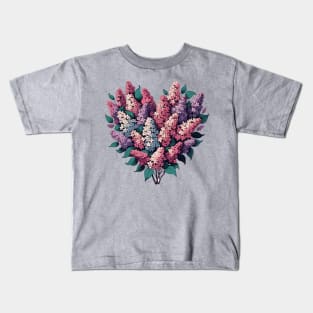 Purple Lilac Bush Kids T-Shirt